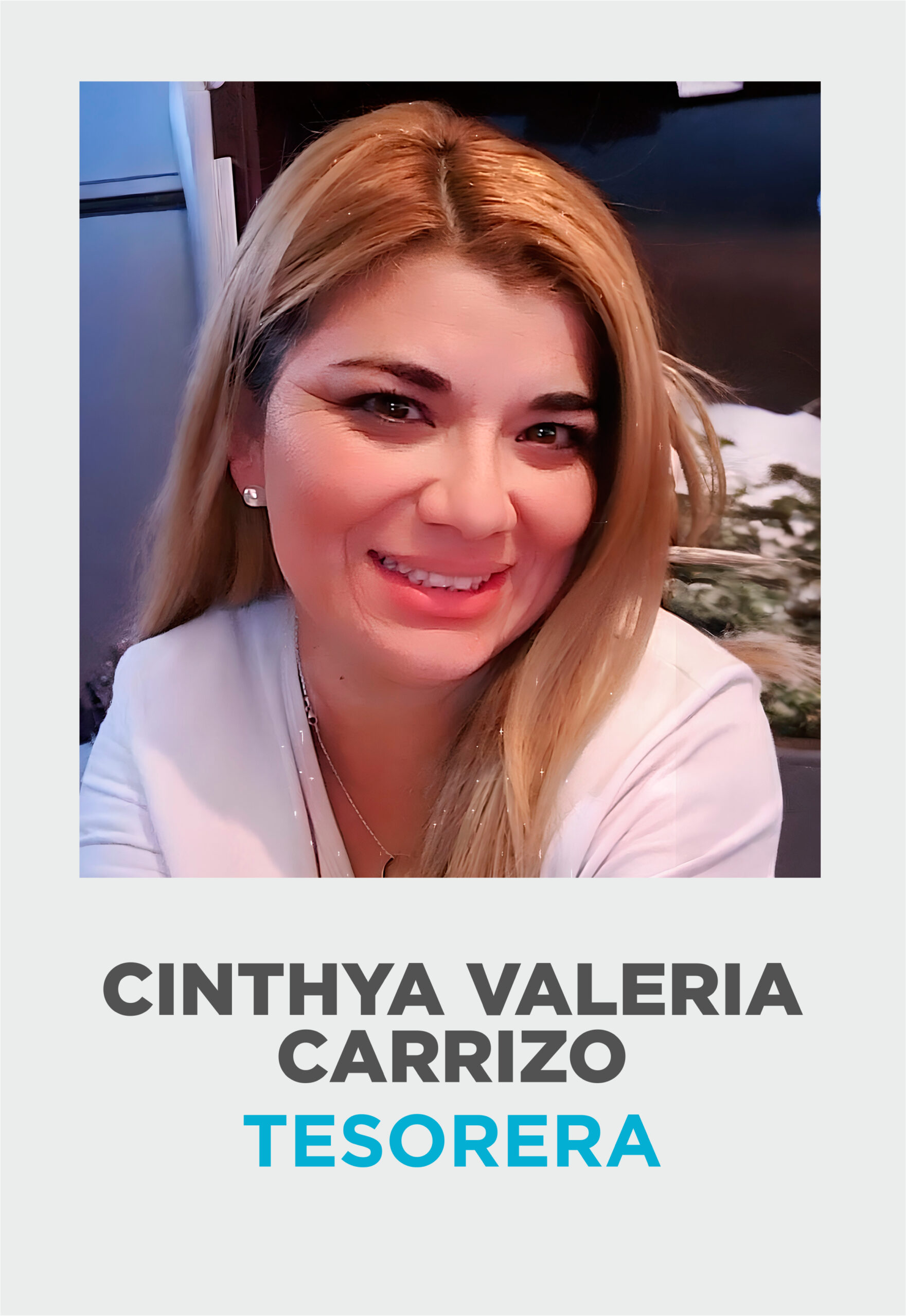 Tesorera Cinthya Valeria Carrizo